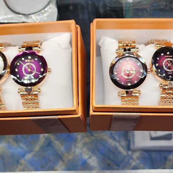 Seno Ocean Star Steel Band Women's Watch Fashion Crystal Ladies Quartz - Picture 9 of 9